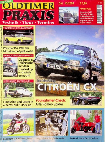 Deckblatt Oldtimer Praxis (10/2008)